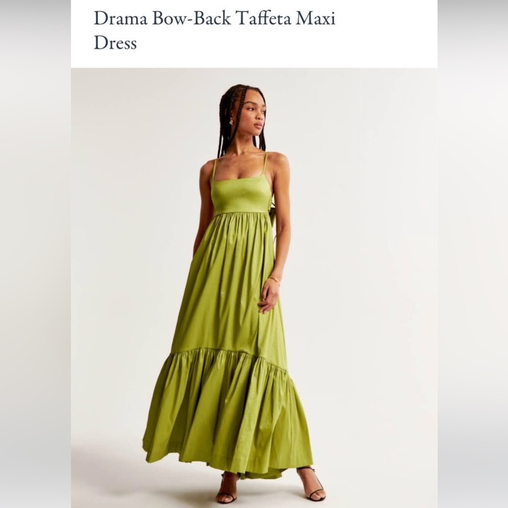 Abercrombie Drama Bow-Back Taffeta Gown